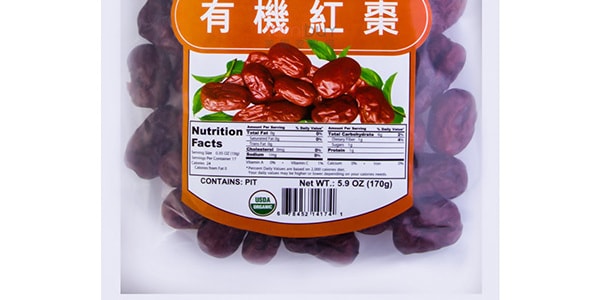 家乡味 全天然有机红枣 170g USDA认证