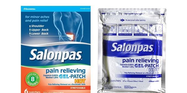 日本HISAMITSU久光製藥 SALONPAS撒隆巴斯 肩部背部啫咖哩熱感消炎鎮痛彈性貼 6片入