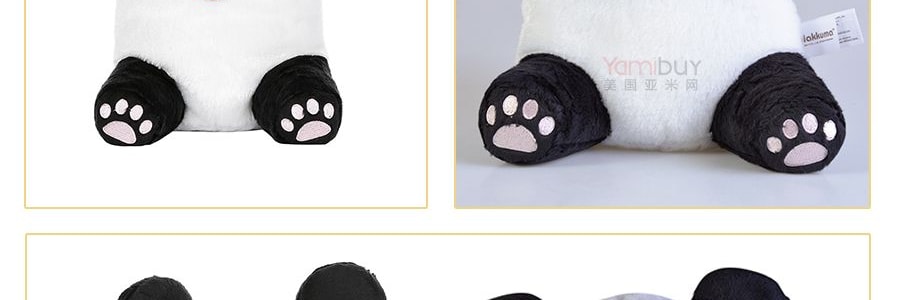 【贈品】日本RILAKKUMA輕鬆熊 KORILAKKUMA白熊 可愛小熊貓裝扮公仔 13.5寸