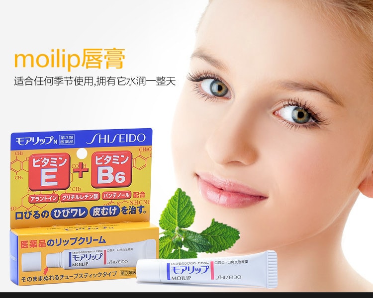 [日本直邮] 日本SHISEIDO资生堂 Moilip药用润唇膏 8g