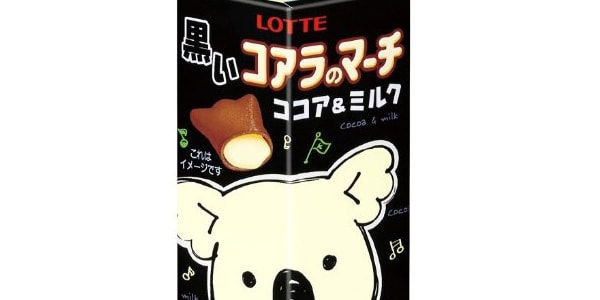 日本LOTTE樂天 無尾熊系列餅乾 巧克力餅乾 牛奶夾心味 48g