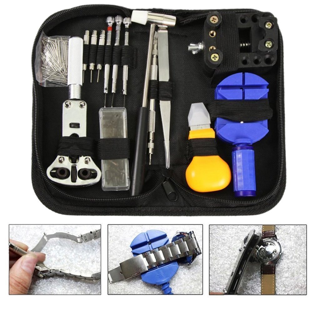13 Piece Watch Link Repair Remover Holder Tool Kit Set