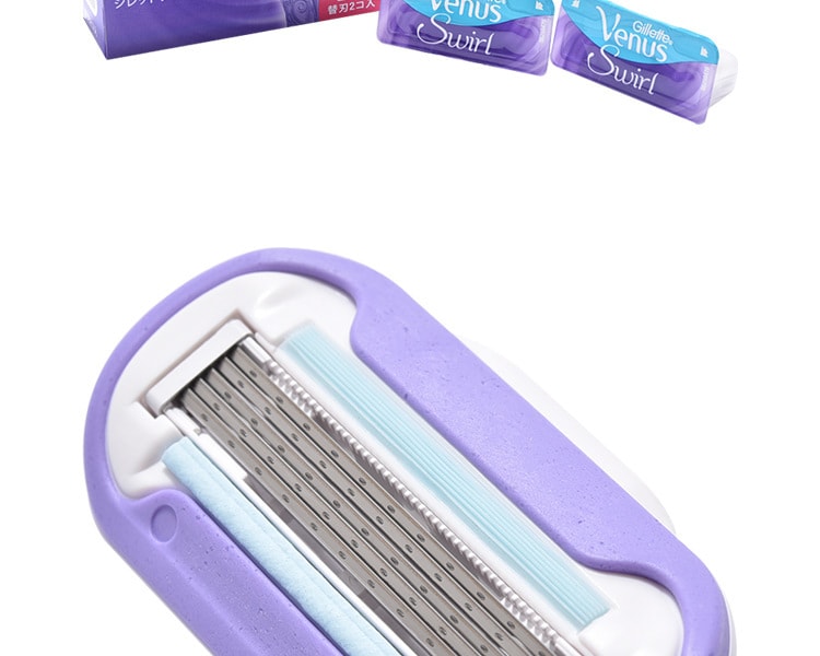 [日本直邮] 日本Gillette 吉列 维纳斯女士5刀片 替换刀头 2个装