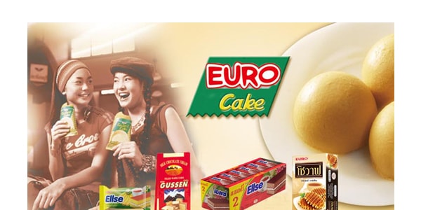 泰国EURO ELLSE 奶油夹心小蛋糕 香兰味 24+2枚入