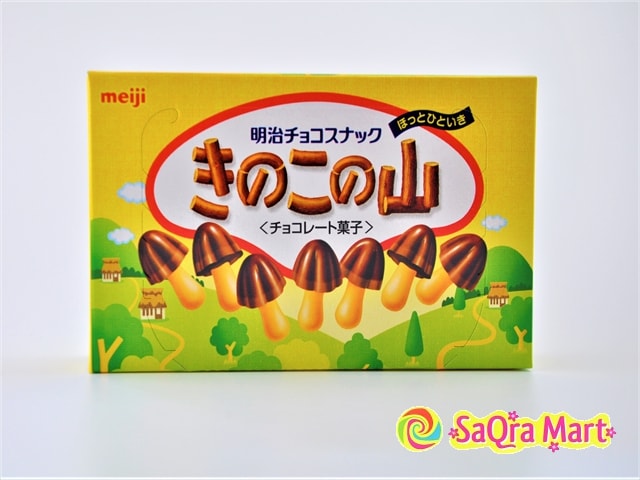 【日本直邮】 MEIJI明治 巧克力味蘑菇型饼干 74g
