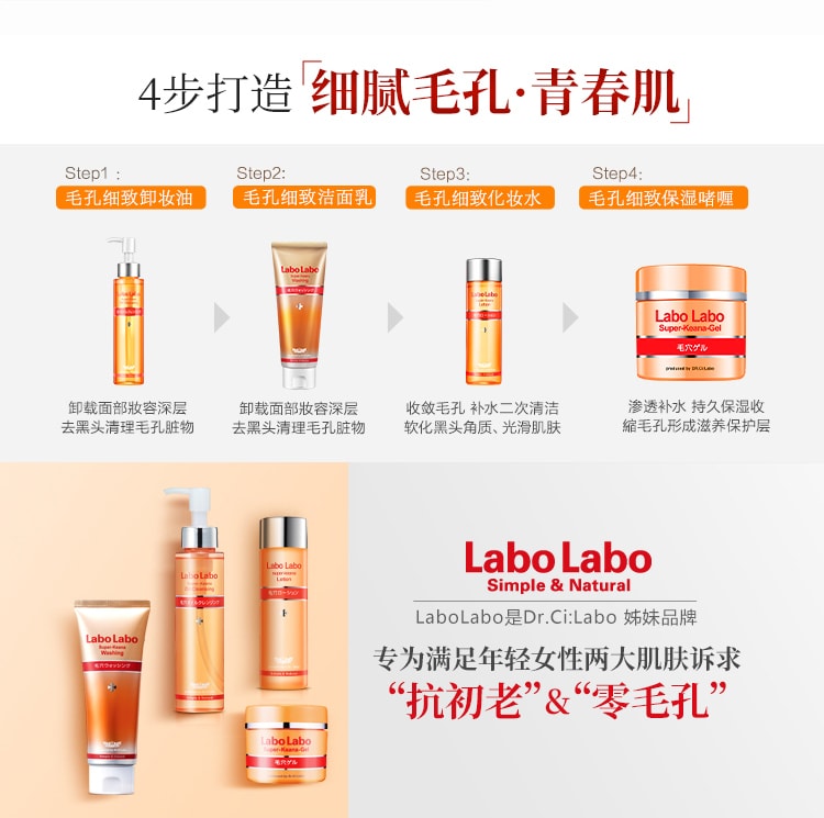 日本DR.CI:LABO城野医生 控油收缩毛孔化妆水 200ml 限定版