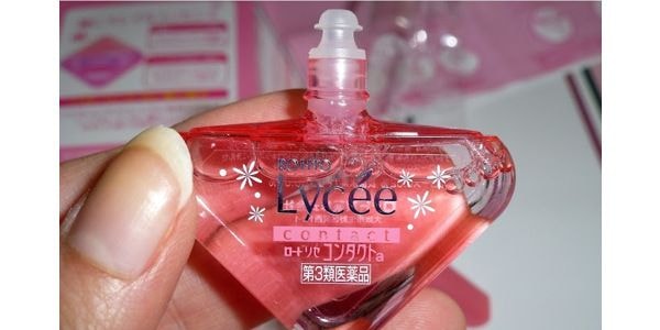 日本ROHTO樂敦 LYCEE 粉紅小花 眼藥水 隱形眼鏡專用 8ml