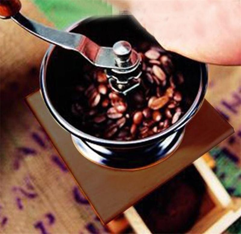 Wooden Manual Coffee Grinder Vintage Style