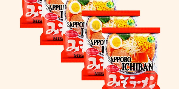 日本三洋食品 一番袋裝速食拉麵鮮 味噌味 5包入